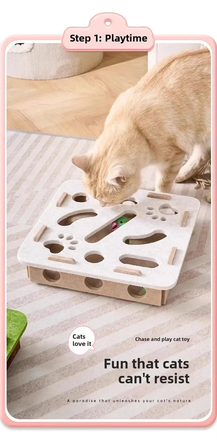 Felt Cat Puzzle Play Mat – supplier product view 4