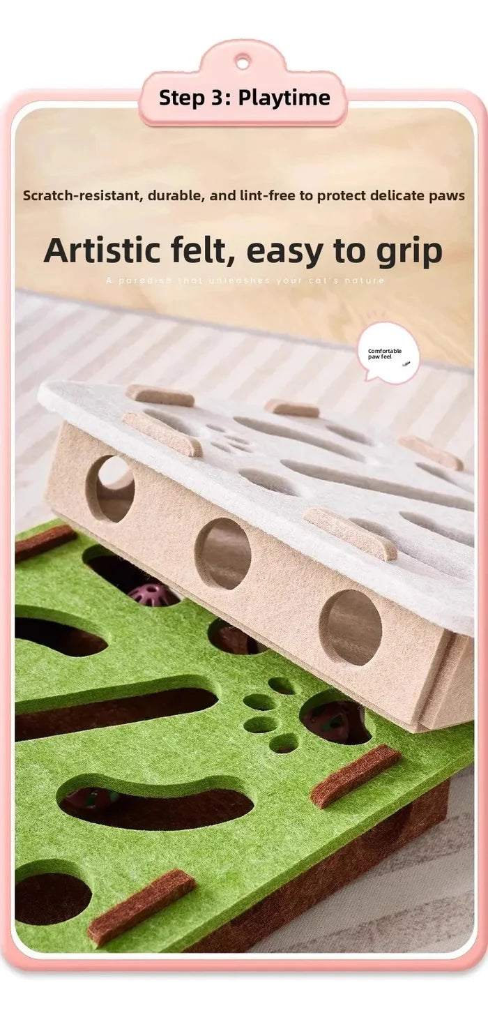 Felt Cat Puzzle Play Mat – supplier product view 5