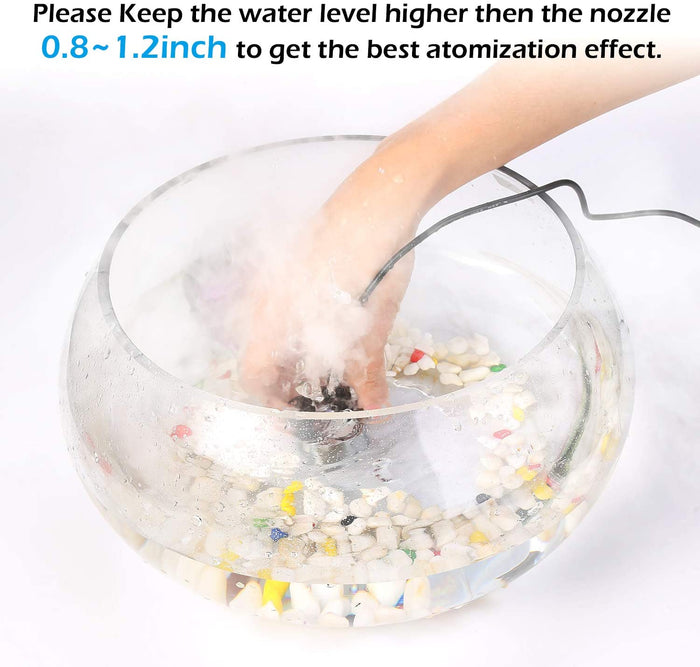 FITNATE Aluminum Mist Maker Fogger Air Humidifier Atomizer, Lots Foggy Effect, with Fogger Ceramics Discs Tools