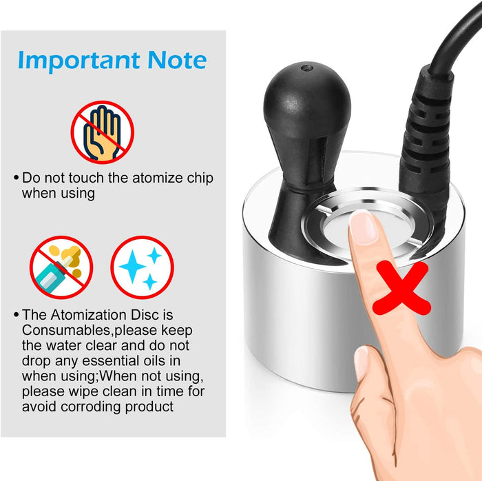 FITNATE Aluminum Mist Maker Fogger Air Humidifier Atomizer, Lots Foggy Effect, with Fogger Ceramics Discs Tools