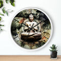 Flower Buddha Wall Clock by McAshe