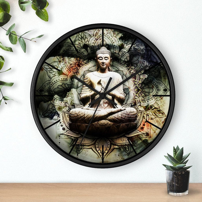 Flower Buddha Wall Clock by McAshe