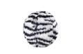 Fluff & Tuff Zebra Ball Small Squeakerless