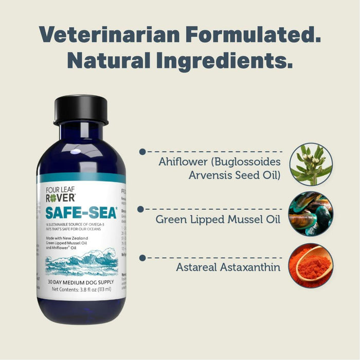 Four Leaf Rover Safe-Sea Premium Fatty Acids Omega-3 for Dogs