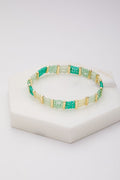 Zafino Giselle Bracelet Jade gold-tone spacer women's jewellery