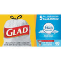 Glad Febreze 13 Gal. Fresh Scent Tall Kitchen White Trash Bag (40-Count)
