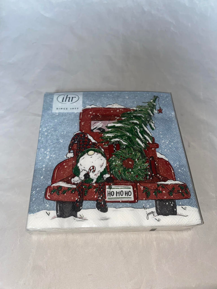 Gnome with Red Truck 20 ct. Napkin Pack
