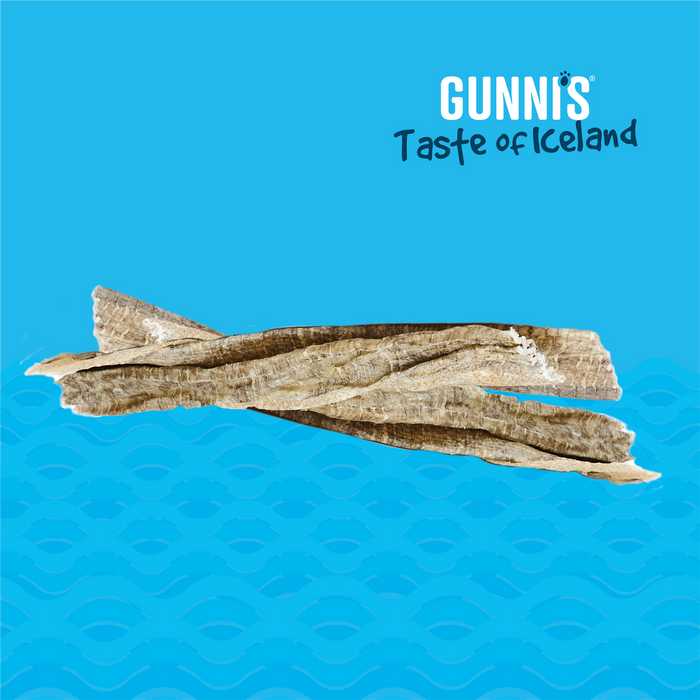 Gunni's Cod Skin Strips Dog Treat