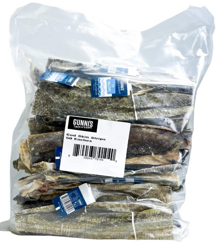 Gunni's Cod Skin Strips Dog Treat