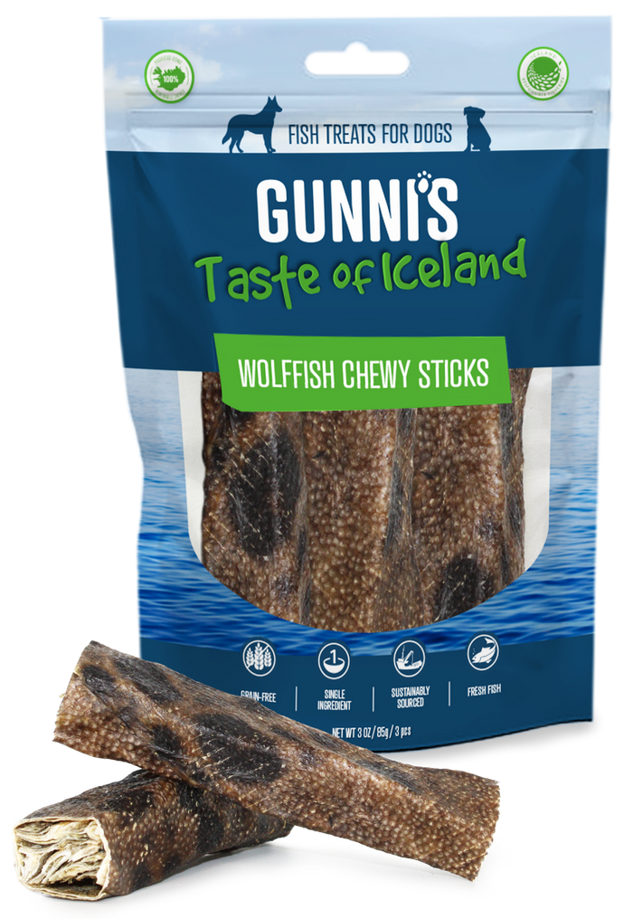 Gunni's WolfFish Chewy Sticks Dog Treats