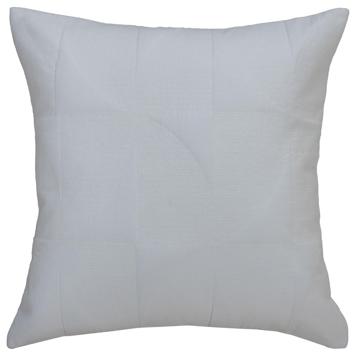 HØJRUP WHITE GEOMETRIC COASTAL THROW PILLOW