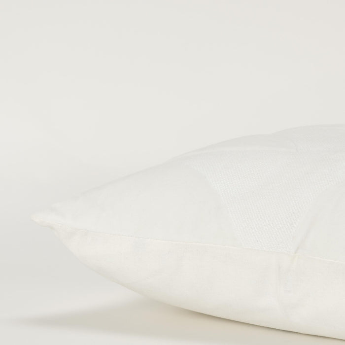 HAUGAARD WHITE GEOMETRIC ART DECO THROW PILLOW