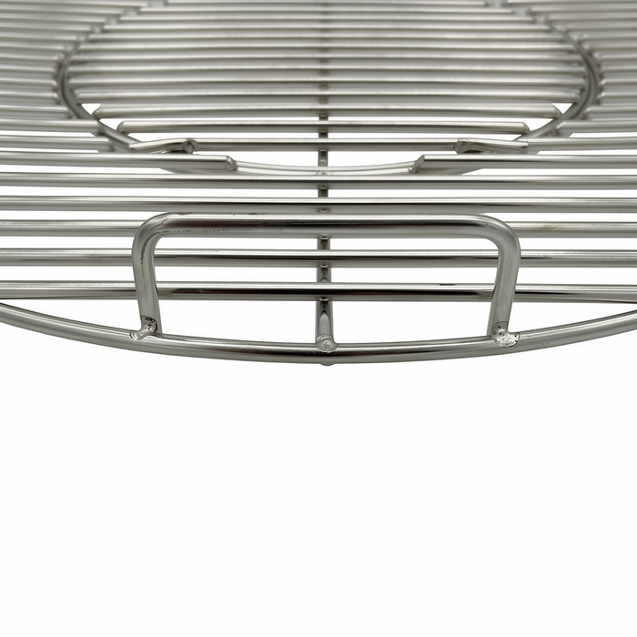 57cm stainless steel kettle grill grate with removable centre section removed – Australian-made Weber GBS and Hunsaker alternative