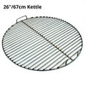 26" cooking Hunsaker Style Grill grate with a white background and angled view