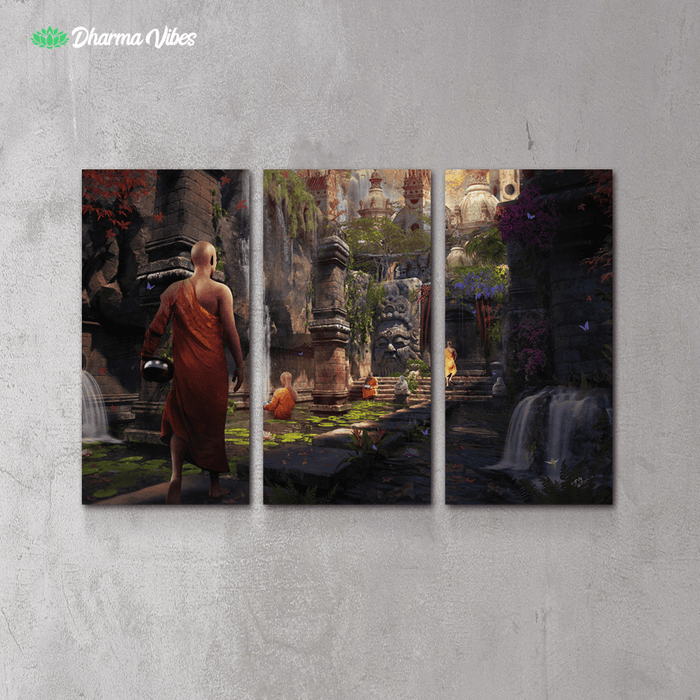 Hidden Sanctuary by Cameron Gray 3-Piece Canvas