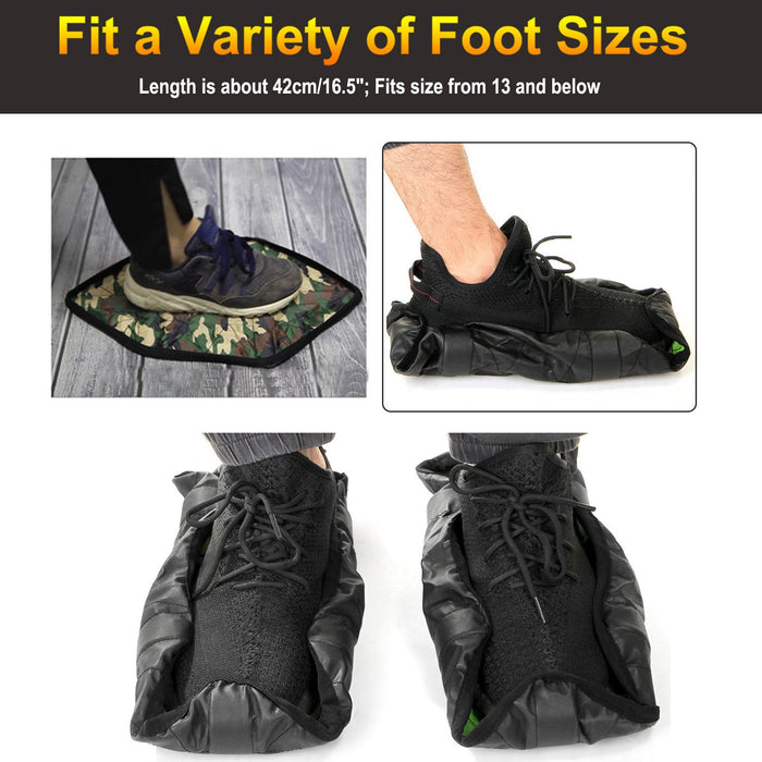 HK step in sock shoe covers automatic hands free shoe cover (pair)