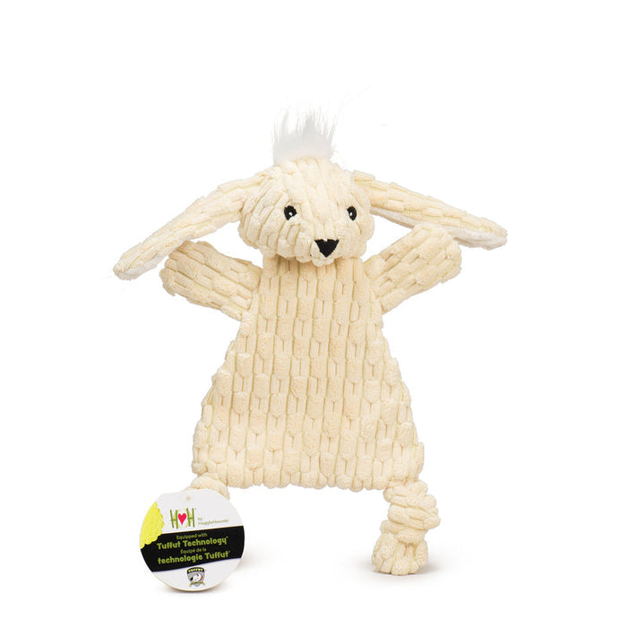 HuggleHounds Bobbi Bunny HuggleFlatties™ Durable Plush Dog Toy