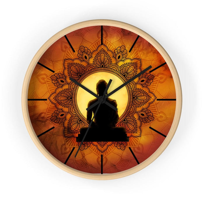 Incandescent Buddha Wall clock by McAshe