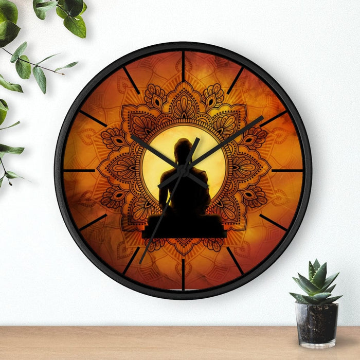 Incandescent Buddha Wall clock by McAshe