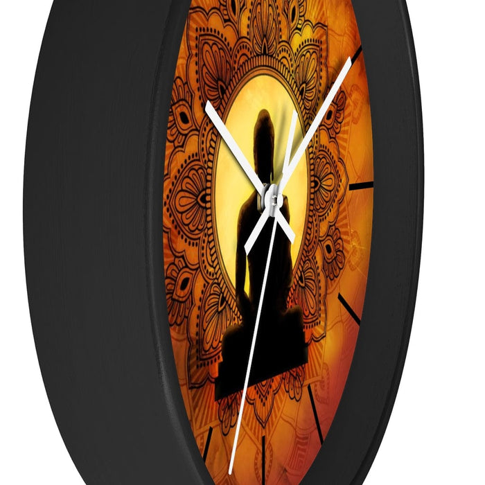 Incandescent Buddha Wall clock by McAshe