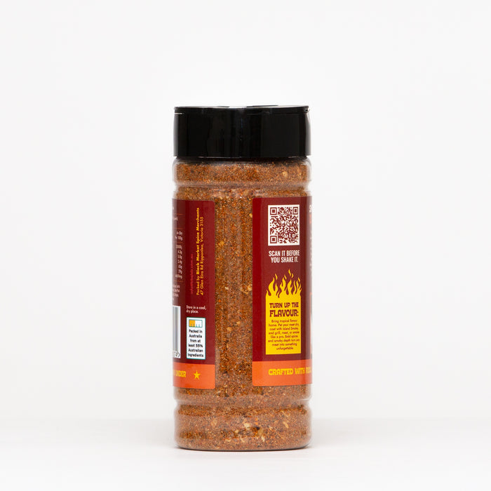 Island Smoke BBQ Rub by BBQ LAB – back of pack showing ingredients