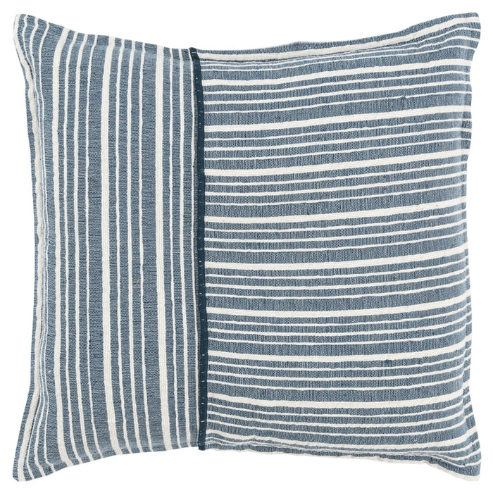 KOFOD TEAL  STRIPE MODERN INDUSTRIAL THROW PILLOW