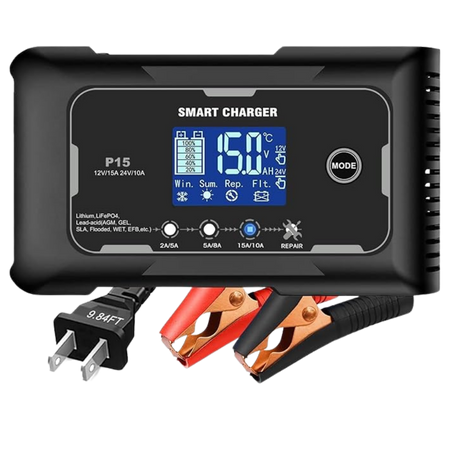 Lifepo4 charger 15-Amp Fully-Automatic Smart Charger
