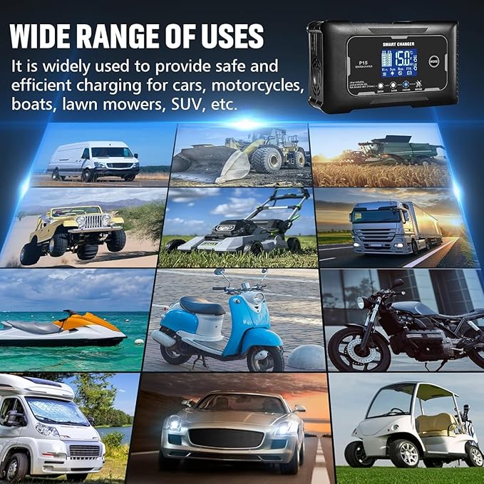 Lifepo4 charger 15-Amp Fully-Automatic Smart Charger