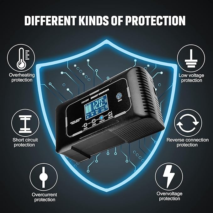 Lifepo4 charger 15-Amp Fully-Automatic Smart Charger