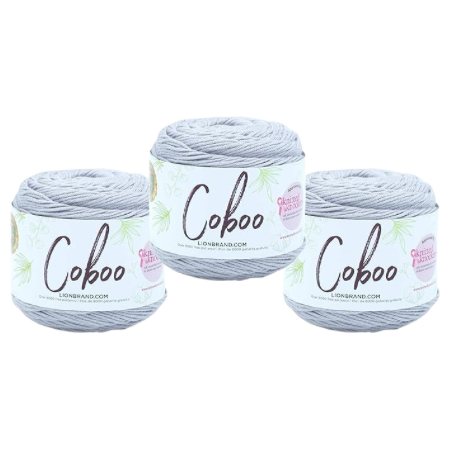 Lion Brand Yarn Coboo Bamboo Yarn, Silver
