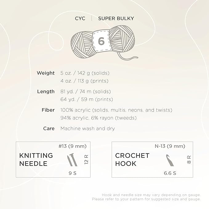 Lion Brand Yarn Hometown Yarn, Super
