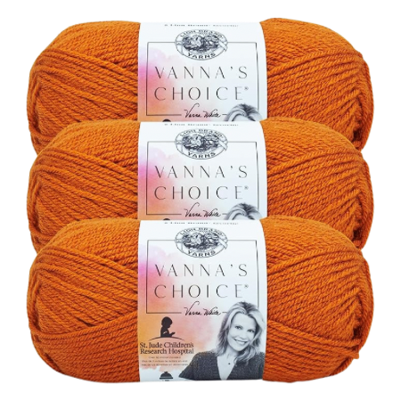 Lion Brand Yarn Vanna's Choice Yarn, Rust