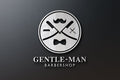 Logo Design - Barbershop Logo Design | Barber Logo | Mustache Design | Hairy Stylist