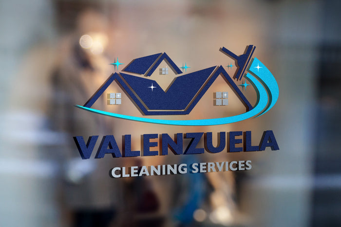Logo Design - Cleaning Business Logo | House Cleaning Service Logo | Cleaning Services Logo Design
