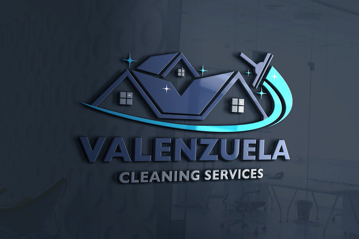 Logo Design - Cleaning Business Logo | House Cleaning Service Logo | Cleaning Services Logo Design