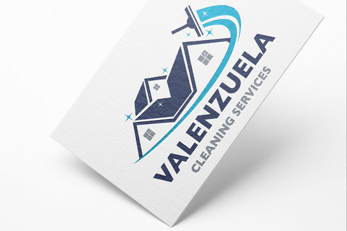 Logo Design - Cleaning Business Logo | House Cleaning Service Logo | Cleaning Services Logo Design