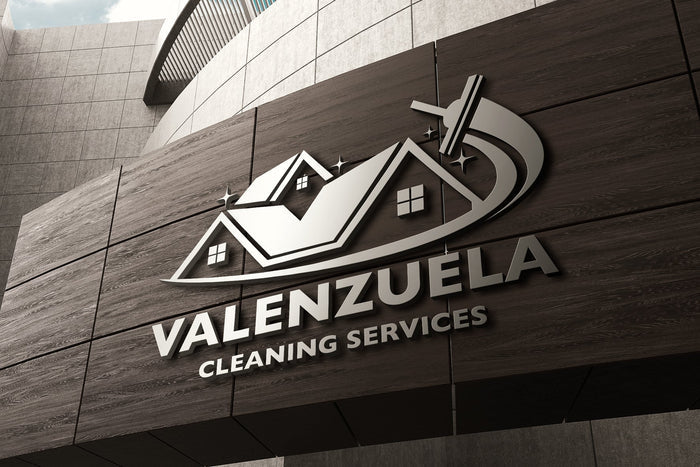 Logo Design - Cleaning Business Logo | House Cleaning Service Logo | Cleaning Services Logo Design