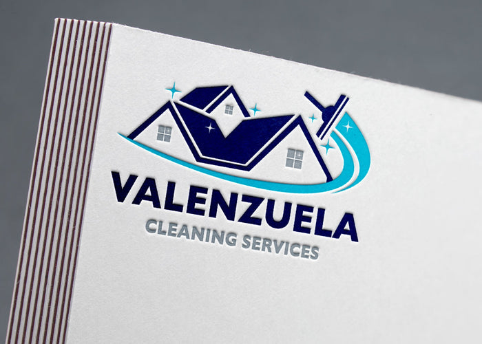 Logo Design - Cleaning Business Logo | House Cleaning Service Logo | Cleaning Services Logo Design