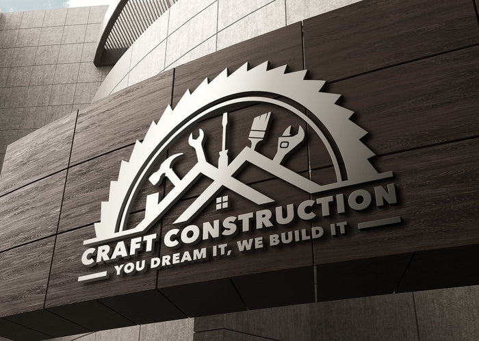 Construction Logo Design | Construction Company Logo | Home Remodeling Business Logo | Home Repair Services | Handyman Logo | Hammer Logo