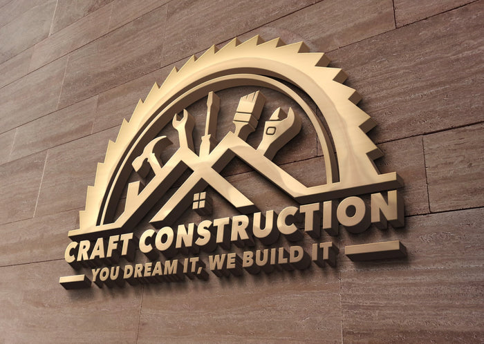 Construction Logo Design | Construction Company Logo | Home Remodeling Business Logo | Home Repair Services | Handyman Logo | Hammer Logo