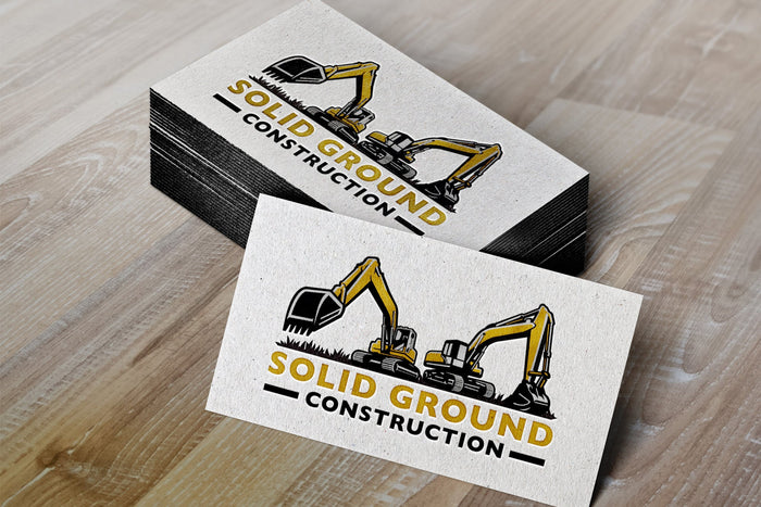 Logo Design - Construction Company Logo | Construction Business Logo | Excavation Logo | Excavator Design
