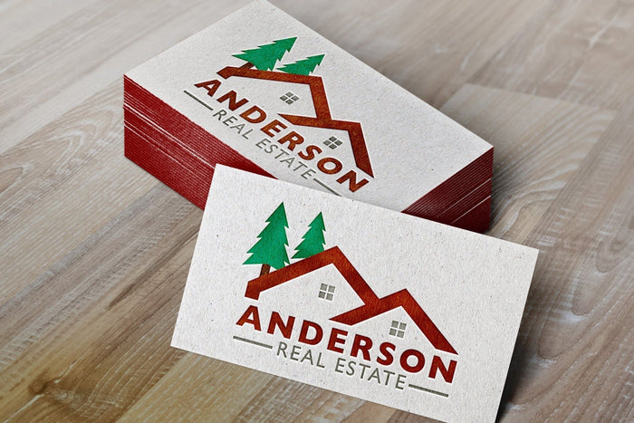 Logo Design Real Estate Realtor Property Management Construction Roofing Tree