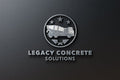 Logo Design - Construction Logo Design | Concrete Business Logo | Cement Truck Logo | Concrete Company Logo