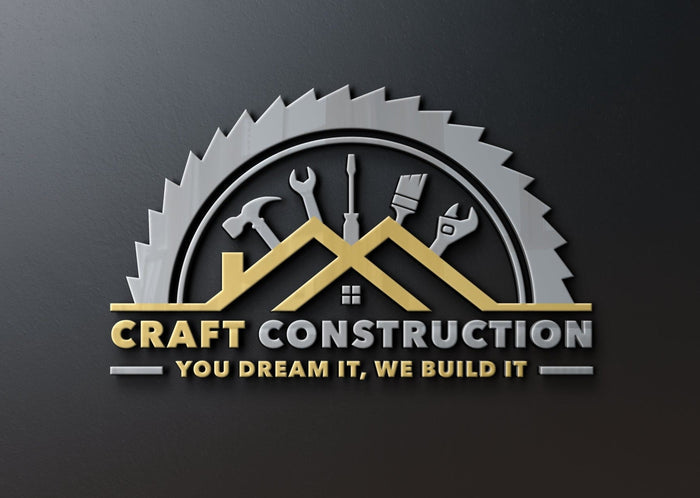 Construction Logo Design | Construction Company Logo | Home Remodeling Business Logo | Home Repair Services | Handyman Logo | Hammer Logo