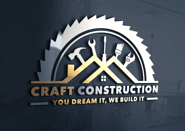 Construction Logo Design | Construction Company Logo | Home Remodeling Business Logo | Home Repair Services | Handyman Logo | Hammer Logo