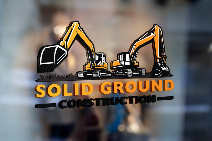 Logo Design - Construction Company Logo | Construction Business Logo | Excavation Logo | Excavator Design