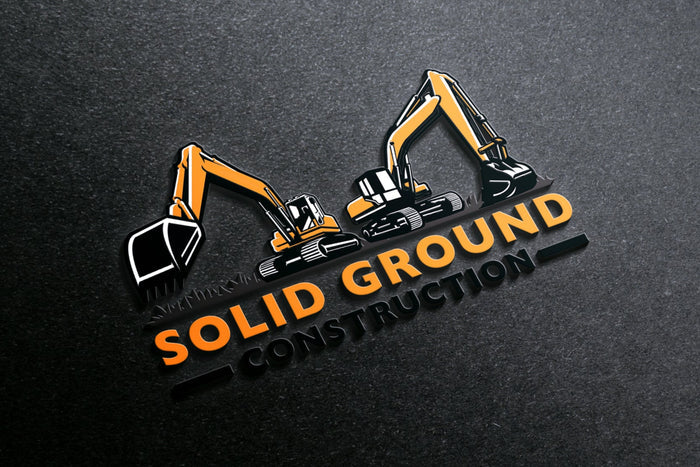 Logo Design - Construction Company Logo | Construction Business Logo | Excavation Logo | Excavator Design