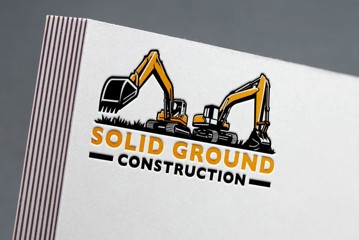 Logo Design - Construction Company Logo | Construction Business Logo | Excavation Logo | Excavator Design
