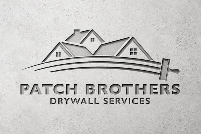 Logo Design - Drywall Services Logo | Construction Logo Design | Drywall Business Logo | Repair Man Logo