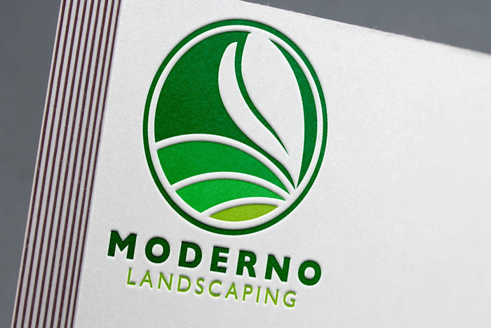 Logo Design - Landscaping Design | Lawn Care Business | Leaf Icon | Landscaper | Maintenance